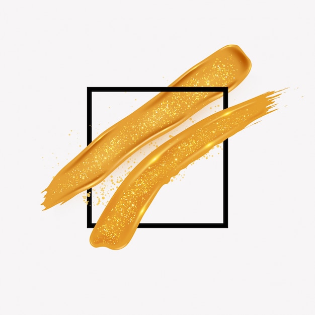 Vector vector de golden brush