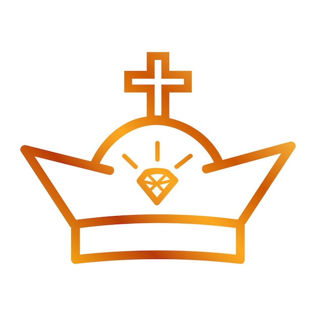 Vector vector golden vector crown para parte del logotipo u otro relacionado