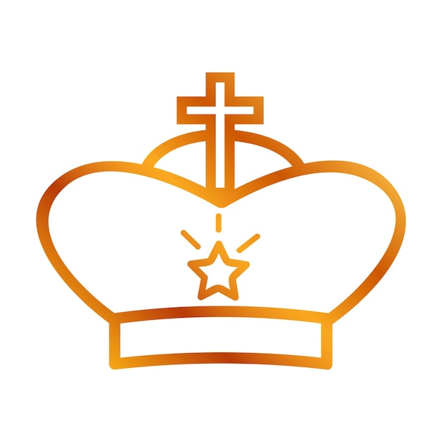 Vector Golden Vector Crown para parte del logotipo u otro relacionado