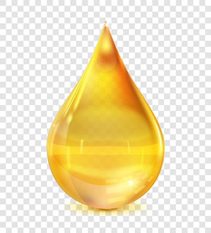 Vector vector de gotas de aceite de brillo detallado 3d realista