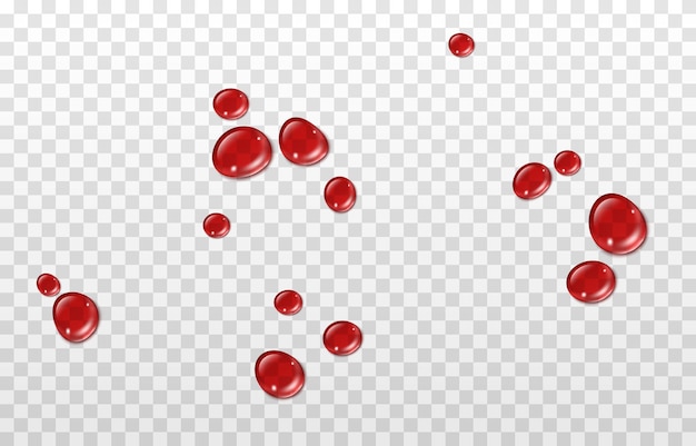 Vector gotas de gotas de sangre roja gotas de sangre png pintura roja o sangre en la superficie