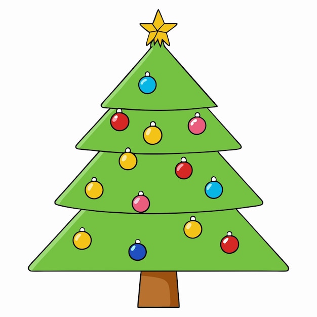 El vector gracioso de la Navidad