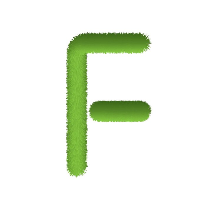 Vector vector de gradiente de letra verde 3d