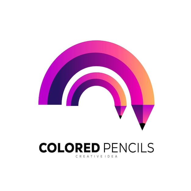 Vector de gradiente de logotipo de color de cabeza de venado
