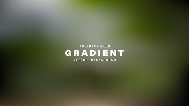 Vector de gradiente de malla abstracto Fondo verde gris borroso