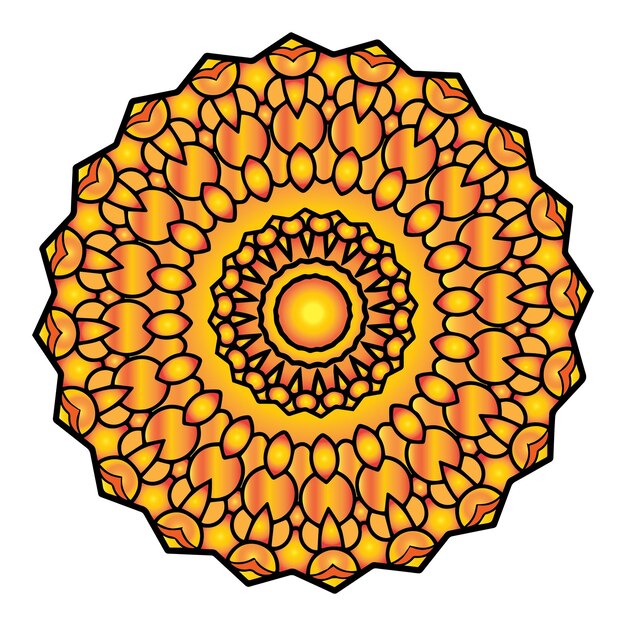 el vector de gradiente del mandala del mandala