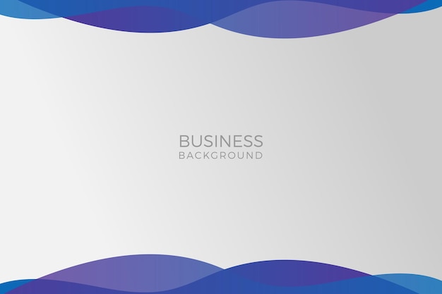 Un vector de gradiente de onda azul de negocios limpios y modernos
