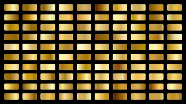 Vector de gradiente de oro de metal de oro