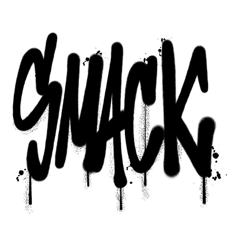 Vector vector graffiti pintura en spray palabra smack ilustración vectorial aislada
