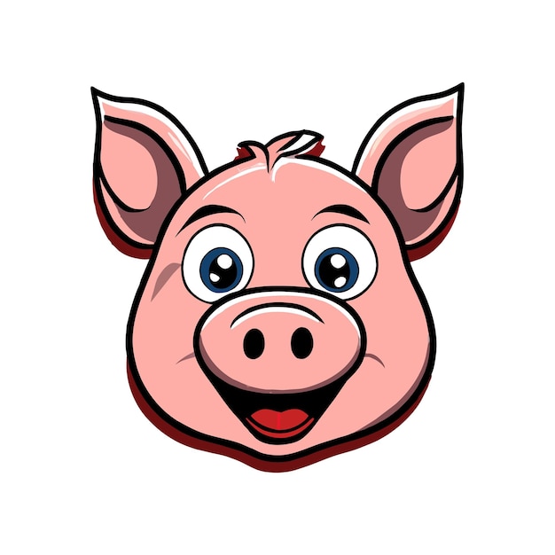 Vector gráfico de cerdo EPS