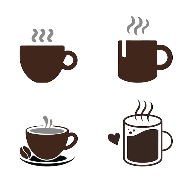 Vector gráfico de diseño de íconos de tazas de café