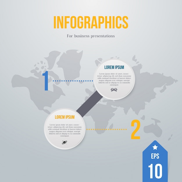 vector de gráfico de dos opciones