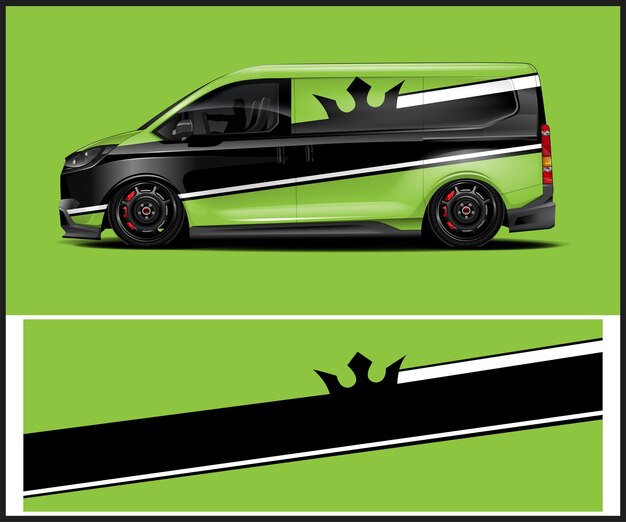 vector gráfico de envoltura de librea de automóviles para vinilo de vehículos y marca de automóviles