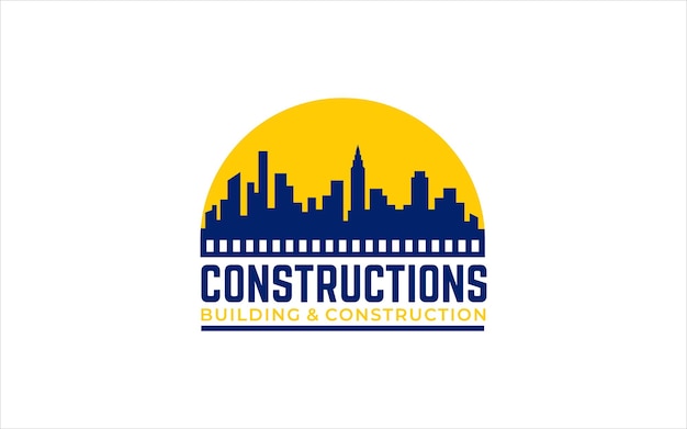Vector gráfico de ilustración del diseño del logotipo de construcción y renovación de edificios