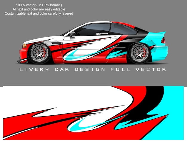 Vector gráfico de librea de automóviles diseño de fondo grunge abstracto para envoltura de vinilo de vehículos y marca de automóviles