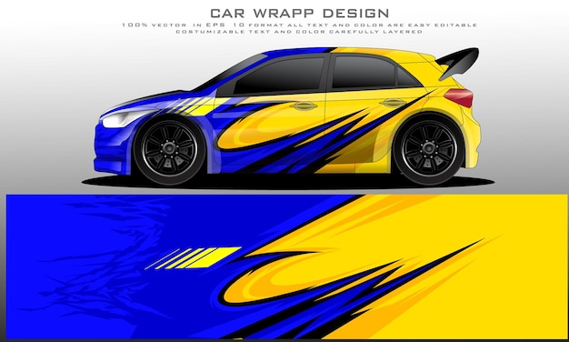 vector gráfico de librea de coche. diseño de fondo grunge abstracto para envoltura de vinilo de vehículos y marca de automóviles