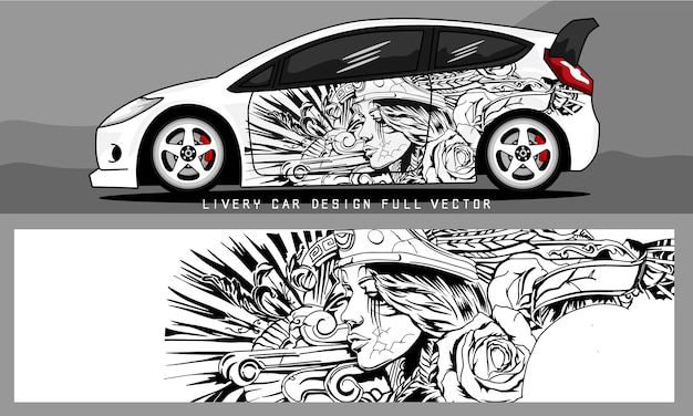 Vector vector gráfico de librea de furgoneta. diseño de fondo grunge abstracto para envoltura de vinilo de vehículos y marca de automóviles