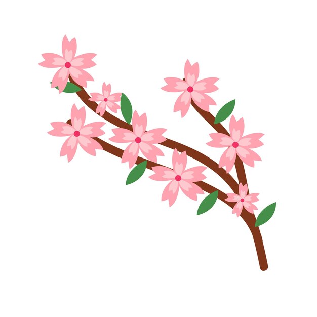 Vector gráfico vectorial de la flor de cerezo japonés