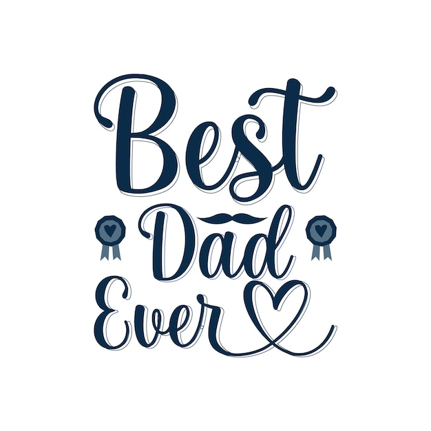 Vector gratis Best Dad Ever diseño plano fondo de pantalla del día del padre