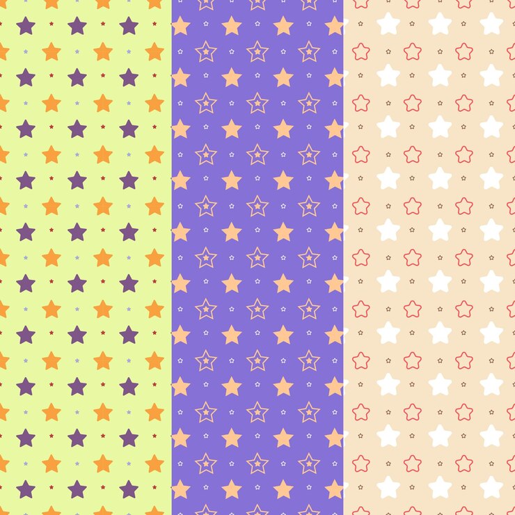 vector gratis de patrones de estrellas