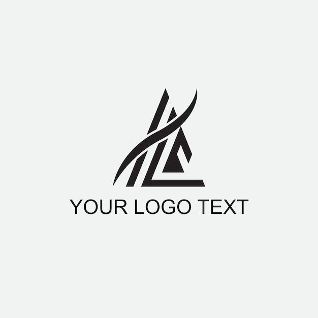 Vector gratis un último icono de diseño de logotipo una forma de un texto