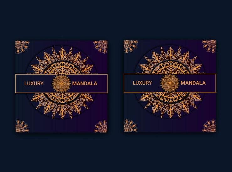 Vector gratuito feliz año nuevo 2024 fondo de vacaciones con mandala