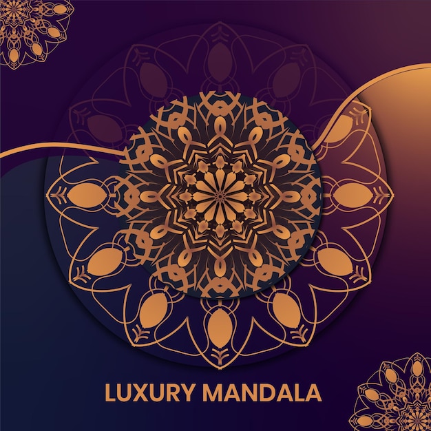 Vector gratuito feliz año nuevo 2024 fondo de vacaciones con mandala