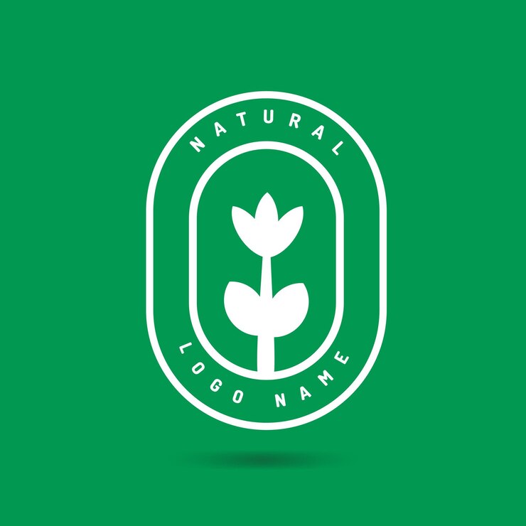 vector gratuito de logo natural minimalista