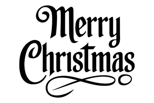 Vector gratuito Texto vectorial de Feliz Navidad Diseño de letras de caligrafía