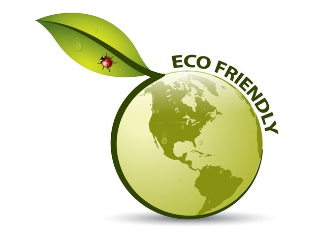 Vector vector green eco friendly label