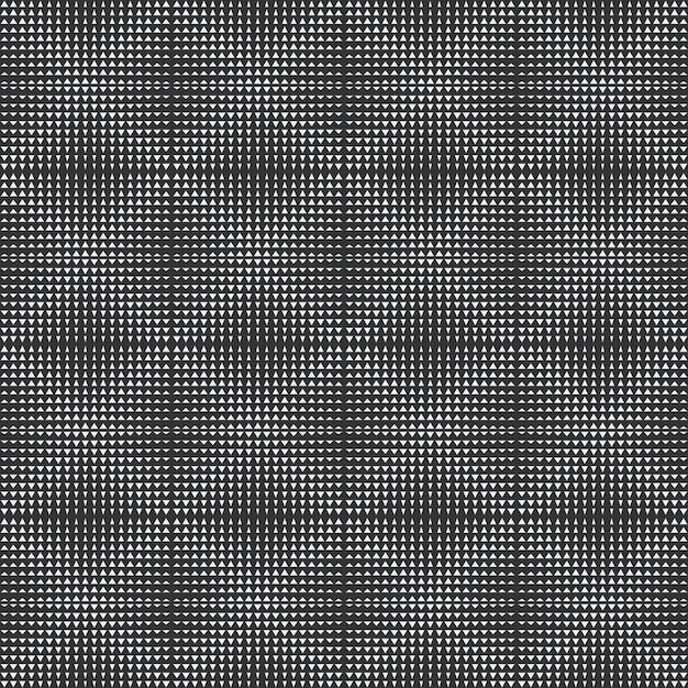 Vector gris monocromo mínimo moderno dinámico triángulo abstracto semitono textura de patrones sin fisuras aislado sobre fondo blanco