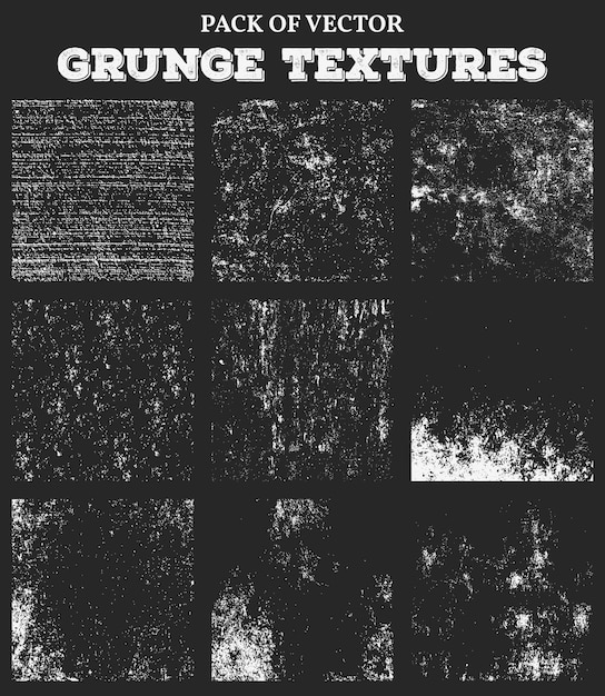 Vector grunge libre con texturas angustiadas y fondo de efectos de paquete