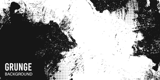 Vector grunge patrón de textura de fondo blanco y negro