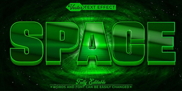 Vector de guerra espacial azul totalmente editable Objeto inteligente Efecto de texto