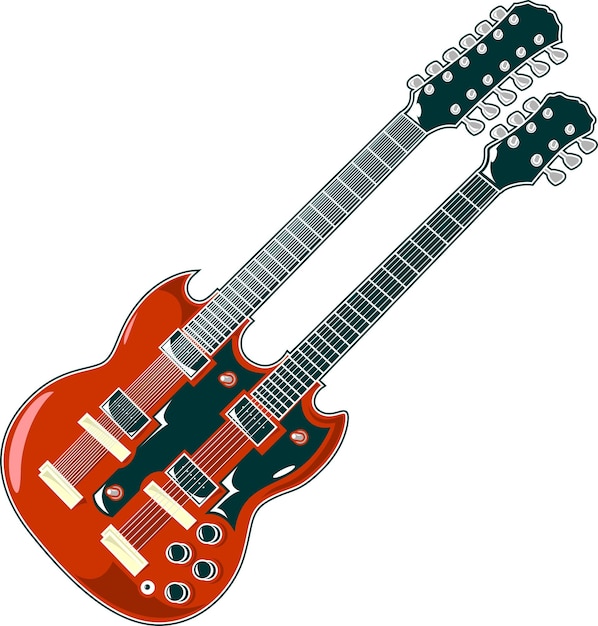 Vector de la guitarra