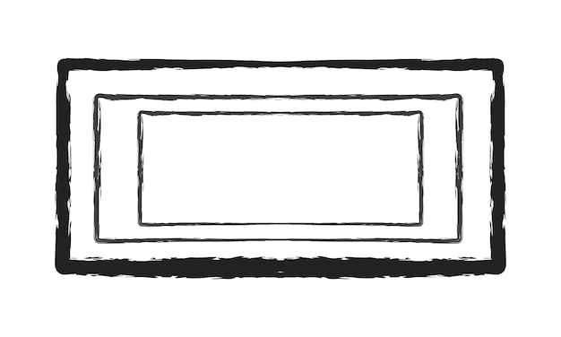 Vector Hacer círculo grunge vector conjunto de ilustración de trazo de pincel de tinta negra
