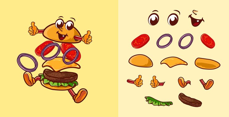 Vector vector de hamburguesa