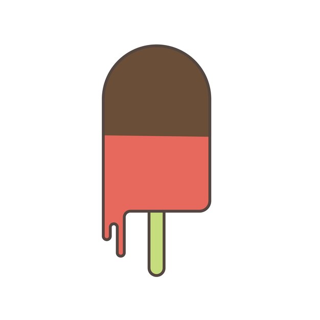 Vector de helado y chocolate