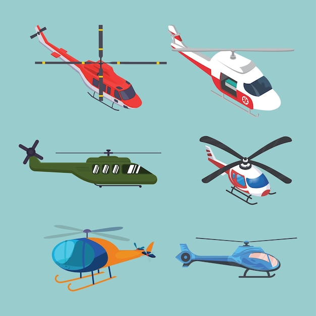 Vector de helicóptero