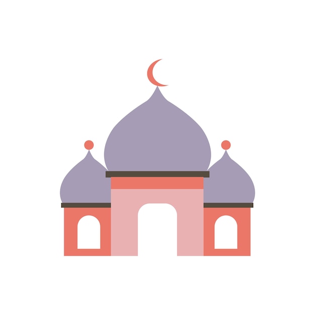 Vector hermosa ilustración de la mezquita