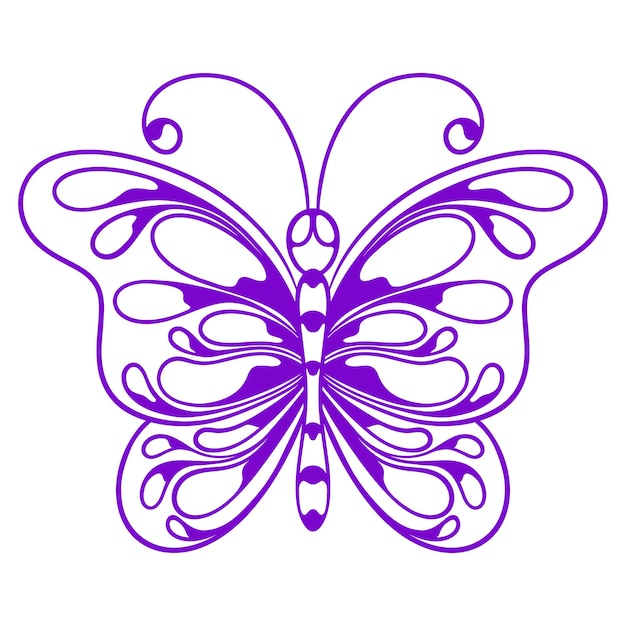 Vector vector hermosa mariposa