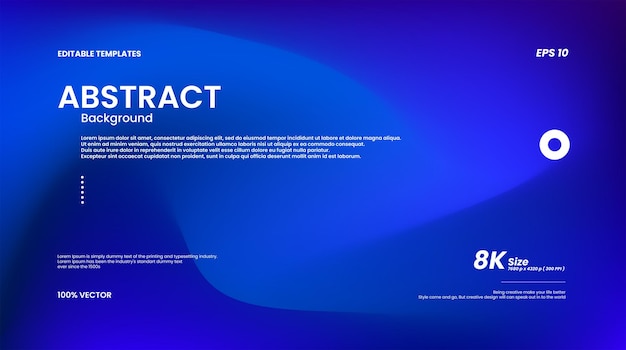 Vector hermoso abstracto con malla de color azul Fondo 8K