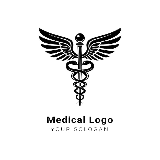 Vector hermoso diseño de logotipo médico