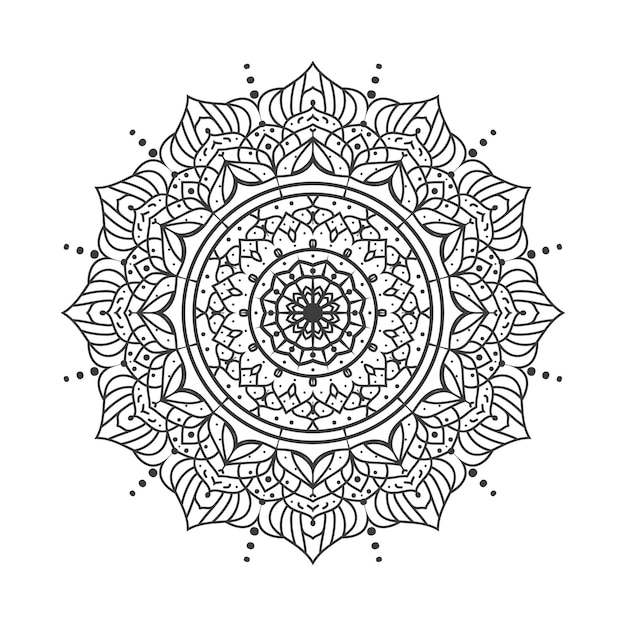 vector hermoso diseño de mandala elementos ornamentales creativos
