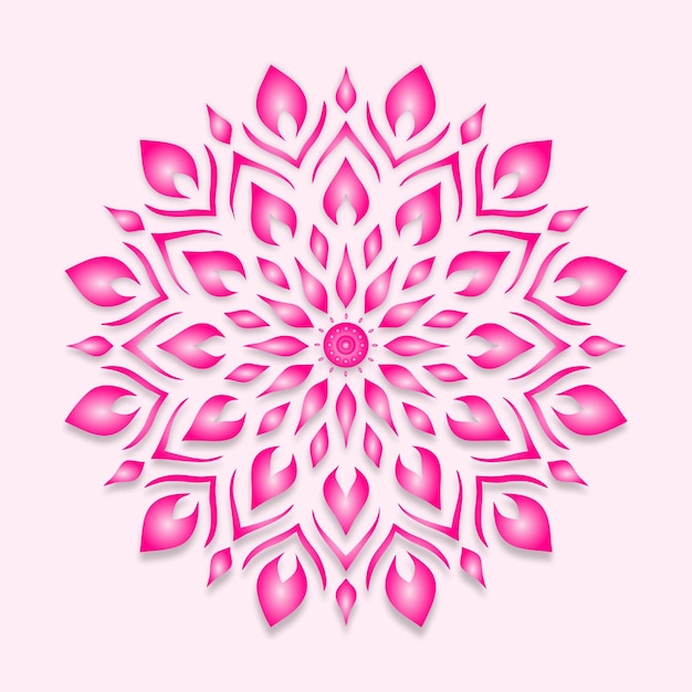 Vector hermoso diseño de ornamento de mandala con elemento de círculo geométrico hecho en vector