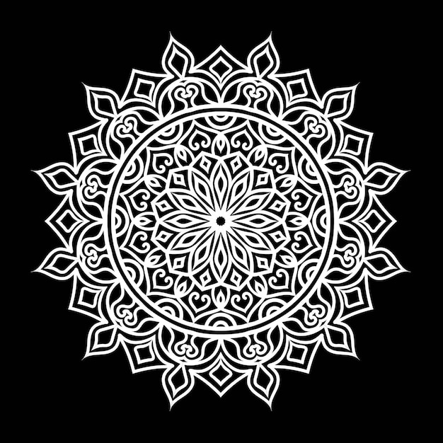 Vector hermoso diseño de ornamento mandala
