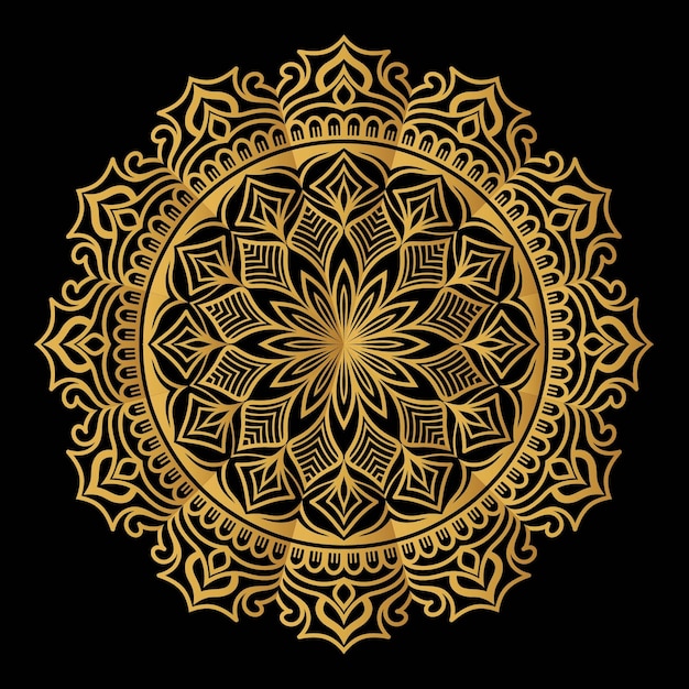 Vector hermoso diseño de ornamento mandala