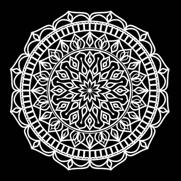 Vector hermoso diseño de ornamento mandala