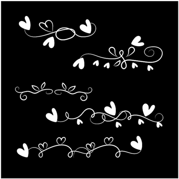 vector hermoso vector vintage elementos decorativos y adornos
