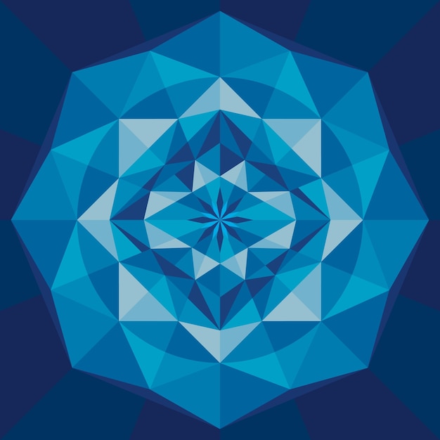 Vector hexagonal geométrico azul oscuro
